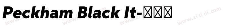Peckham Black It字体转换